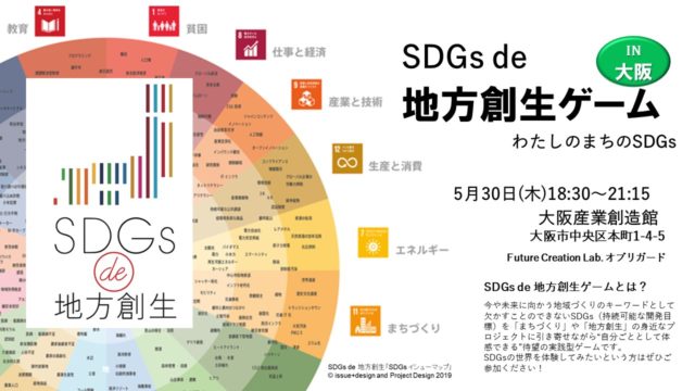 大阪５月：『SDGs de 地方創生』ゲーム体験会 in 大阪