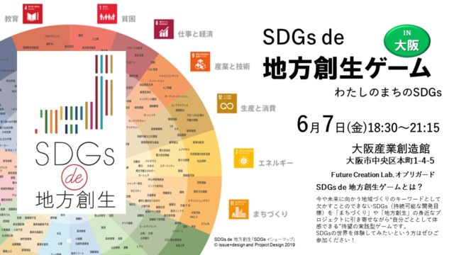 大阪6月：『SDGs de 地方創生』ゲーム体験会 in 大阪